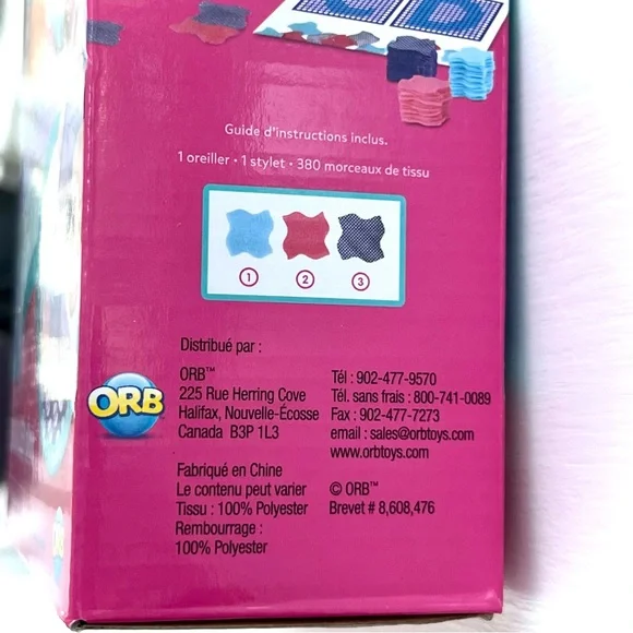 NEW Plush Craft Personalizable Purple Pillow Art Kit Create Any Letter Pink Blue - Picture 6 of 11